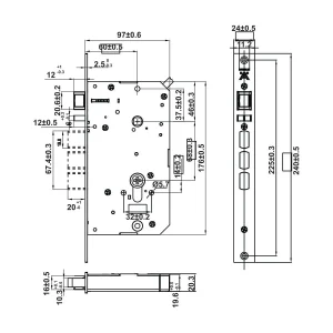 Khoá điện tử Hafele INFINITY – PP2502W 499.21.223