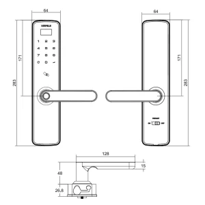 Khoá điện tử Hafele Seven – ML2503B 499.21.234