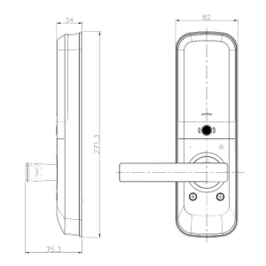 Khoá điện tử Hafele ML2502B 912.21.048