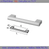 Tay nắm nhôm Hafele mạ màu bạc 167mm 107.55.925