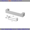 Tay nắm nhôm Hafele mạ màu bạc 143mm 110.73.925