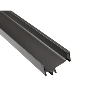 Tay nắm dọc đơn Gola/ Lắp mặt bên chiều dài hữu dụng 2400 mm màu xám đen Hafele 126.37.972