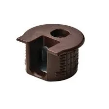 Vỏ nối Rafix 20 không vành không chốt, nhựa, với cơ cấu siết màu nâu Hafele 263.10.105