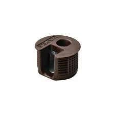 Vỏ nối Rafix 20 không vành cho lắp bằng mặt, nhựa, với cơ cấu siết màu nâu Hafele 263.50.105
