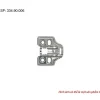 Đế bản lề Hafele 4 lỗ vít 334.90.006