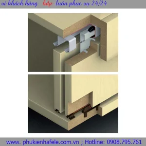 Bộ phụ kiện cửa trượt Hafele 25 IF AA cho cửa 2 cánh 400.51.322