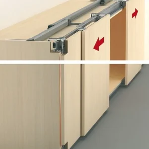 Bộ phụ kiện cơ bản cho cửa trượt thẳng 2 cánh Hafele 402.35.002