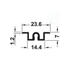 Ray đơn trượt dưới (âm) dài 6m Hafele 403.77.960