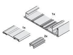 Ray cho cửa trượt bằng mặt rộng 2531-3400 mm Hafele 406.11.681