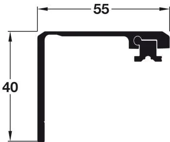 Thanh kết nối cho 1 bên cánh dài 900 mm Hafele 408.30.092