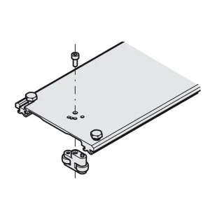 Thanh kết nối phía trên nóc tủ cho 2 cánh cửa khi xếp, có thể điều chỉnh dài 900 mm Hafele 408.30.094