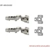Bản lề thép giảm chấn DIY Hafele – Trùm nửa 493.03.022