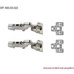 Bản lề thép giảm chấn DIY Hafele – Trùm nửa 493.03.022