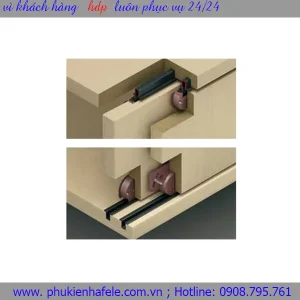 Bộ phụ kiện cửa trượt 2 cánh 10kg Hafele 494.00.140