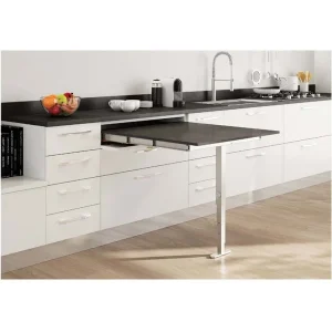 Bàn kéo mở rộng với chân bàn đơn có thể gặp được Hafele 505.74.921