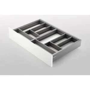 Bộ khay chia ngăn kéo rộng 450mm màu trắng mờ Hafele 552.52.804