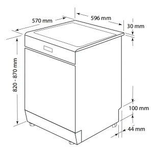 Máy rửa chén độc lập Hafele HDW-F60C 533.23.200