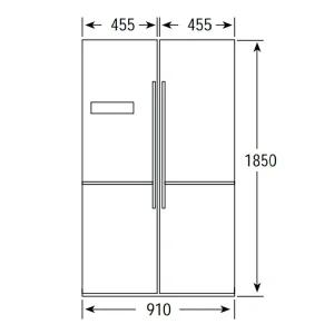 Tủ lạnh Side By Side Häfele HF-SBSIC 539.16.230