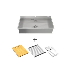 Chậu Inox Hafele 860mm HS24-SSN1S-8650 567.20.637