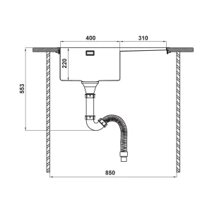 Combo Chậu rửa chén Hafele 750mm 567.94.019