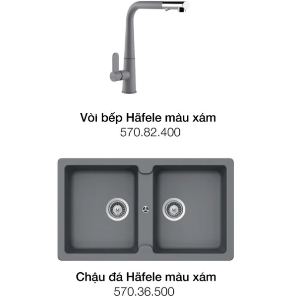 Combo chậu và vòi bếp Hafele 570.36.507