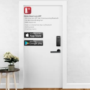 Khóa điện tử vân tay Hafele ER5100 912.20.200 (mã số, thẻ từ, vân tay, kết nối App Bluetooth)