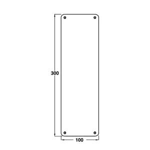 Bảng đẩy cửa PUSH Hafele 987.11.340