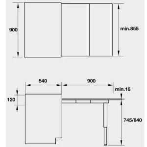 Bàn kéo mở rộng với chân bàn đơn có thể gặp được Hafele 505.74.921