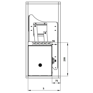Giá bát nâng hạ Hafele Inox 304 dạng lưới tròn 700mm 504.76.010