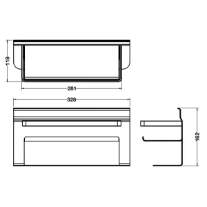 Giá đa dụng Hafele 523.00.340