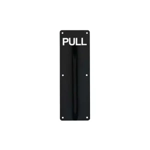 Bảng kéo cửa với tay nắm PULL Hafele màu đen 987.11.203