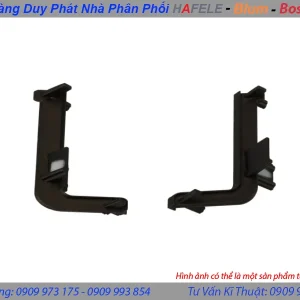 Bas liên kết hai mặt 90 độ – tay nắm Gola chữ J màu đồng đen Hafele 126.37.715