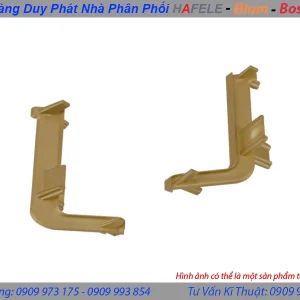 Bas liên kết hai mặt 90 độ – tay nắm Gola chữ J màu vàng Hafele 126.37.718