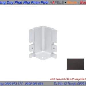 Bas liên kết góc trong 90 độ – tay nắm Gola chữ J màu đồng đen Hafele 126.36.181