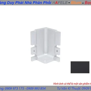 Bas liên kết góc trong 90 độ – tay nắm Gola chữ J màu xám đen Hafele 126.36.781
