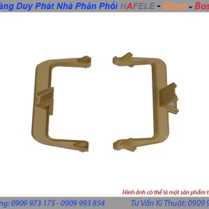 Bas liên kết hai mặt 90 độ – tay nắm Gola chữ C màu vàng Hafele 126.37.728