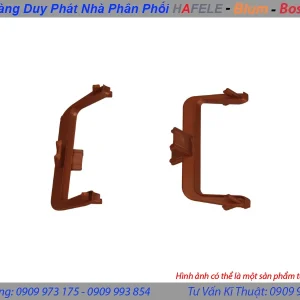 Bas liên kết hai mặt 90 độ – tay nắm Gola chữ C màu vàng hồng Hafele 126.37.729