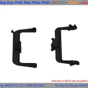 Bas liên kết hai mặt 90 độ – tay nắm Gola chữ C màu xám đen Hafele 126.37.727