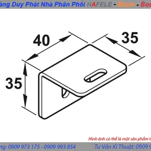 Bas treo gắn tường Hafele 403.55.980