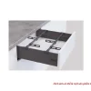 Bộ phụ kiện chia hộc tủ màu trắng mờ dài 900mm Hafele 552.49.728