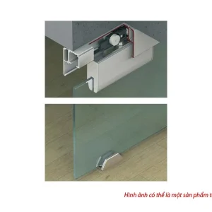 Bộ phụ kiện cửa trượt kính 120N – cho kính dày 10mm Hafele 941.25.124