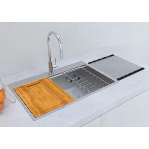Chậu Inox Hafele 760mm HS24-SSN1S-7650 567.20.627