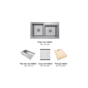 Combo Chậu rửa chén Hafele 860mm 567.20.586