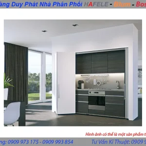 Cửa trượt xoay lắp bên trái (lọt lòng/trùm ngoài) cao 1250 – 1850 mm Hafele 408.31.008