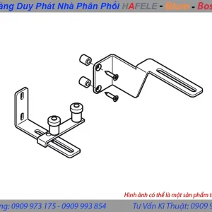 Dẫn hướng giữa, cho cánh chéo hoàn toàn Hafele 403.50.995