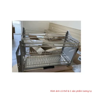 Giá bát nâng hạ Hafele Inox 304 dạng lưới dẹt 800mm 504.76.022