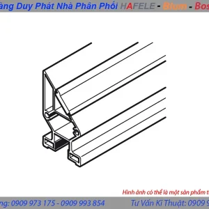 Khung bên No.10-c cho góc nối 45 độ Hafele 403.82.915