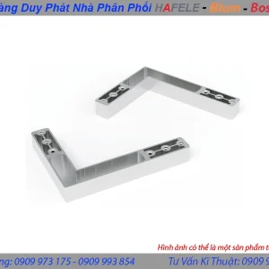 Ke nối góc trái trên/phải dưới cho thanh nhôm Alusion S02 / H02 Hafele 342.79.784