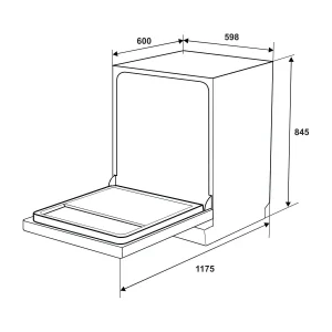 Máy rửa chén độc lập Hafele HDW-F6052G 535.29.652