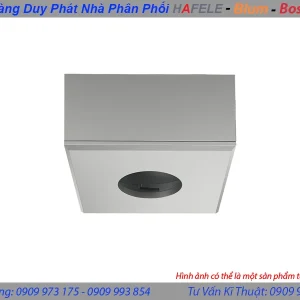 Nắp che lắp nổi hình vuông màu bạc Hafele 833.89.243